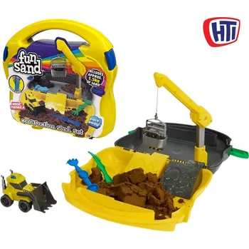 kreativní sada Fun Sand Set - staveniště s autíčkem