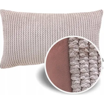 Povlak na polštářek Dekorativní povlak na polštář oboustranný pudrová růžová růžová růžový struktura 40x50