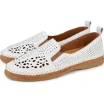 Vlnka Dámské kožené polobotky Fiona bílá velikost obuv dospělí 38