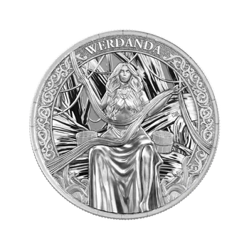 Čarodějnice: Werdanda - 1 Oz - stříbrná sběratelská mince