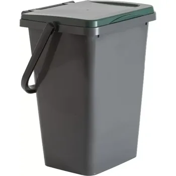 Odpadkový koš Třídící koš ECOLINE 35l Zelené víko