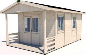 Zahradní domek A3344 Premium s terasou
