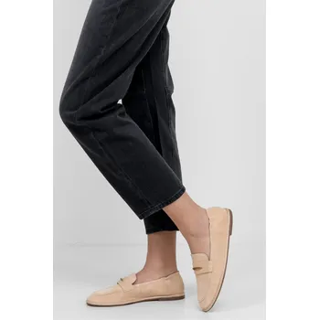 Dámské mokasíny s.Oliver kožené mokasíny 2177557 béžové Velikost: 37