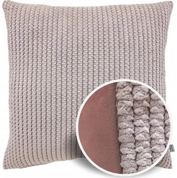 Povlak na polštářek Dekorativní povlak na polštář oboustranný pudrová růžová růžová růžový struktura 45x45 cm