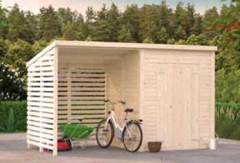 Zahradní domek s dřevníkem Leif 3,0 + 2,9 m2 (183 x 170 cm)