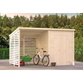 Zahradní stavba Zahradní domek s dřevníkem Leif 3,0 + 2,9 m2 (183 x 170 cm)