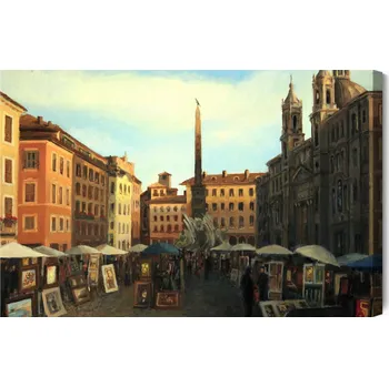 Obraz Obraz Na Plátně Řím v tmavých barvách 70x50