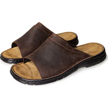 Pánské pantofle Vlnka Teodor hnědá 44