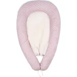 Vlnka Hnízdečko a kojicí polštář pro miminko 2v1 s ovčí vlnou puntík