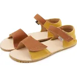 Vlnka Dětské barefoot kožené sandály Miri hnědá velikost obuv dětské 26