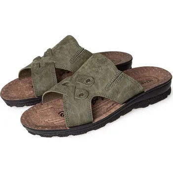 Pánské pantofle Vlnka Pánské nazouváky Patrik zelená velikost obuv dospělí 42