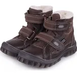 Vlnka Dětské zimní boty s ovčí vlnou Bobo hnědá velikost obuv dětské 22