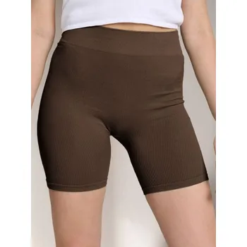 Dámské kraťasy Sinsay - Cyklistické kraťasy - tmavě hnědá - 109AC-89X - 109AC-89X-XXL