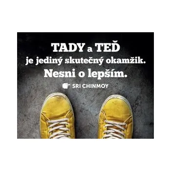 Dekorativní magnet Magnet na lednici - Tady a teď je jediný skutečný okamžik. Nesni o lepším.