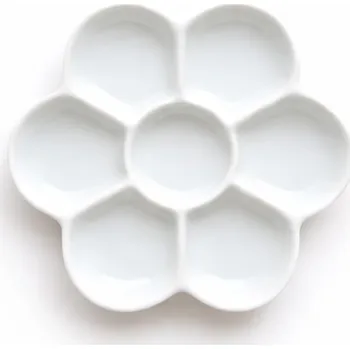 Paleta na barvy neuvedeno Paletka na barvy porcelánová 13,5 cm - květina