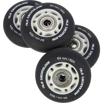 Kolečko k in-line bruslím Nils Extreme PU 64 x 24 mm 82A s ložisky 4 ks