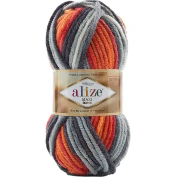 Příze Alize Superlana Maxi Batik 8020 Pletací příze