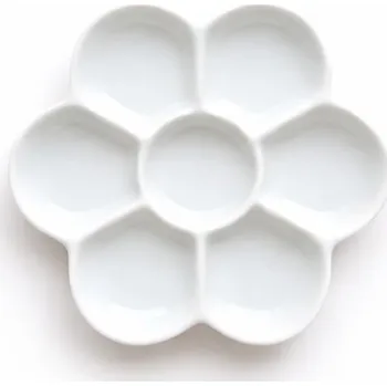 Paleta na barvy neuvedeno Paletka na barvy porcelánová 11,7 cm - květina