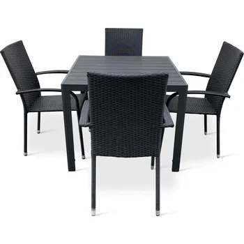 Zahradní sestava NOELA Set zahradního nábytku VIKING M/PARIS 1stůl + 4židle