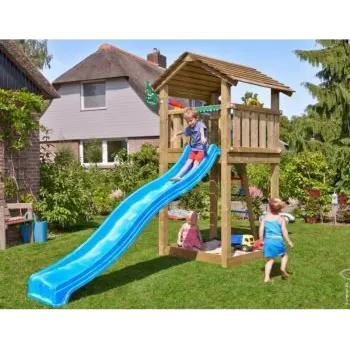 Dětské hřiště Dětské hřiště Cottage s modrou skluzavkou