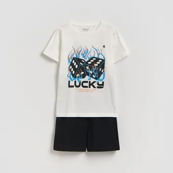 Reserved - Chlapecké pyžamo - krémová - 843IN-01X - 843IN-01X-U11