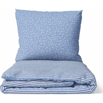 Povlečení DARRÉ Krepové povlečení Venkovský sen - světle modré Velikost: 140 x 200 + 70 x 90