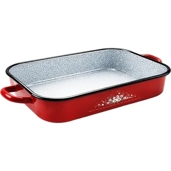 pekáč Perfect Home smaltovaný pekáč KVĚTY 32x22x6,5cm, 41328