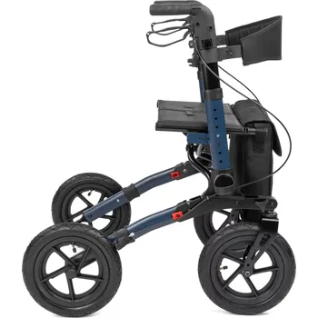 Chodítko pro seniory Chodítko čtyřkolové YOLA AIR, pneumatická kola, modrá