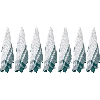 Utěrka VELKÉ KUCHYŇSKÉ UTERKY BAVLNĚNÉ VZOR KOSTKA 50x70 cm SADA 7 ks