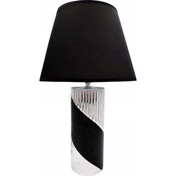 Lampička Stolní lampa Stylowé Dekoracje Glamour černá, stříbrná 60 W