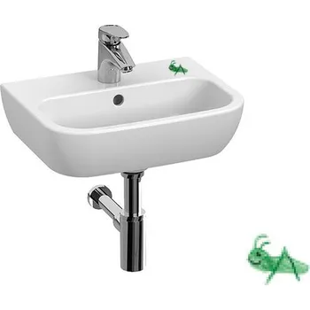 Umyvadlo Jika Deep by Jika Umývátko 45,5x34 cm, otvor pro baterii, přepad, bílá s koníkem