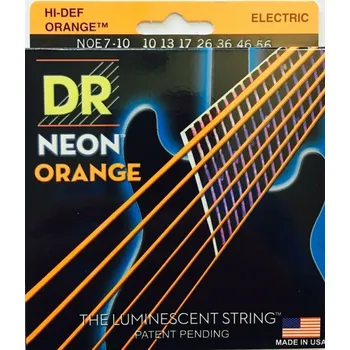 Struna pro kytaru a smyčcový nástroj DR Strings Neon Hi-Def NOE7-10 Struny pro elektrickou kytaru