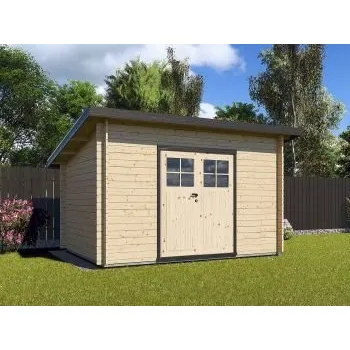 Zahradní stavba Zahradní domek Robin 350x250 Ekonomik, dvoukřídlé dveře