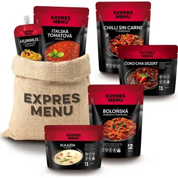 Hotové jídlo EXPRES MENU Dárkové balení „Vege mlsání” 2870 g