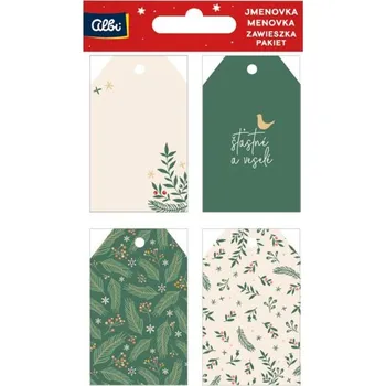 Vánoční dekorace Albi Jmenovka 12 ks - Vánoční větvičky