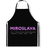 IMPAR Zástěra Ženská jména Neon, Miroslava