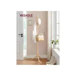 VASAGLE Věšák na kabáty, masivní dřevo, tvar stromu, 8 háčků na bundy, klobouky, do předsíně, háčky