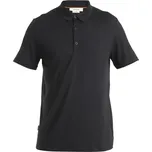 Pánské tričko Merino 150 Tech Lite SS Polo Icebreaker černá velikost oblečení S