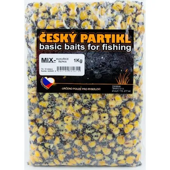 Návnadová surovina Český Partikl MIX vařený kukuřice řepka 1 kg