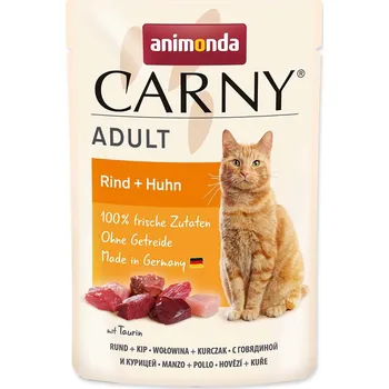 Krmivo pro kočku Animonda Carny Pouch Adult hovězí/kuřecí