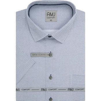 Pánská košile Elegantní košile pro muže AMJ Comfort VKBR 1431 bílo-navy velikost 42