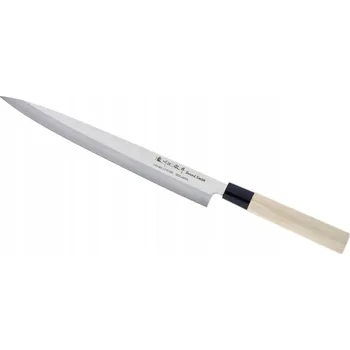 SATAKE S/D 27 cm světle hnědý - Levoruký nůž na sašimi z nerezové oceli