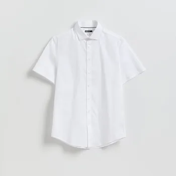 Reserved - Košile slim fit s&nbsp;vysokým podílem bavlny - bílá - 786DG-00X - 786DG-00X-XXL