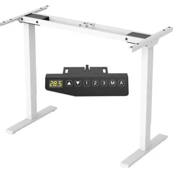 Elektrický nastavitelný stůl EB2W-UK02 white, bez desky, bílý - A FLEXISPOT