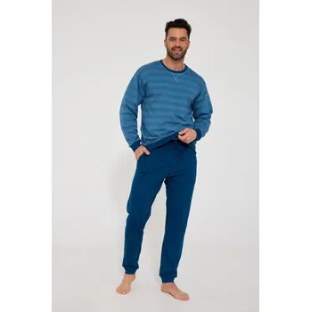 Pánské pyžamo PÁNSKÉ PYŽAMO DR 117/211 VOLNÉ 17 džínovina XL