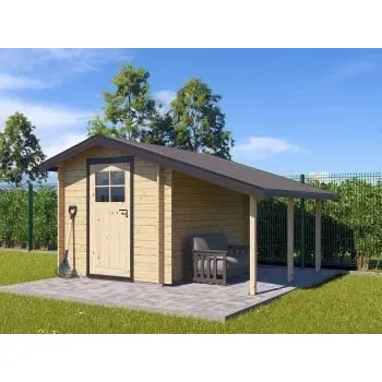 Zahradní domek Zahradní domek Albert 200x300 Ekonomik s přístřeškem