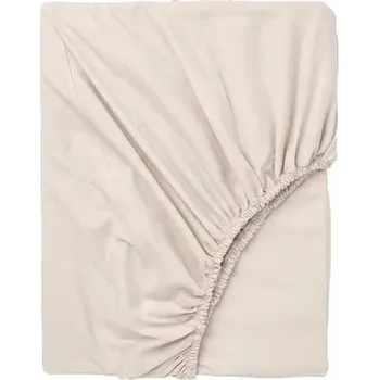 Prostěradlo IKEA DVALA prostěradlo s gumou 160x200 cm béžové 100% bavlna