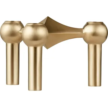 Svícen Stoff Nagel Designový svícen STOFF Nagel Brushed Brass