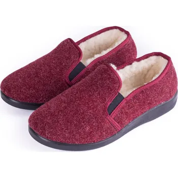 Dámské pantofle Vlnka Dámské protiskluzové bačkory Merino červená velikost obuv dospělí 38