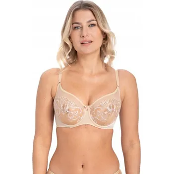 Dámské spodní prádlo Podprsenka Samanta Perla A143 zlatá, s měkkými košíčky, velikost 75E